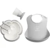 Image de BabyBjörn Coffret Repas Bébé, lot de 5, Gris