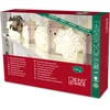 Image de Konstsmide 3192-103 Guirlande d'Eclairage de Déco Flocon en Papier Intérieur 12 LEDs 24 V Blanc Chaud Câble Transparent