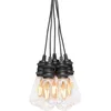 Image de Konstsmide Système de guirlandes de terrasse à LED, rallonge pour 2351-800, 10 diodes de couleur ambre, extérieur, Câble noir - 2352-800