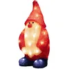 Image de Konstsmide Père Noël à LED en acrylique, 32 diodes blanc chaud, 24 V, extérieur (IP44), câble blanc - 6242-103