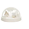 Image de Konstsmide Lumières de Noël/Silhouette Village Arche avec rennes/Décoration de Noël/Fonctionne avec 2 piles AA (non incluses) / Scène de Noël Blanc chaud Diodes