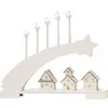 Image de Konstsmide 3284-210 Arche en bougie étoile blanc chaud LED blanc