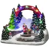 Image de Konstsmide 4244-000 Père-Noël avec enfant multicolore LED multicolore avec interrupteur, avec musique