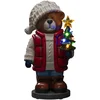 Image de Konstsmide 4247-000 Décoration de Noël en Forme d'ours en Peluche-Fonctionne avec Piles-Diodes Multicolores, Polyrésine, coloré, Indoor 38.5cm