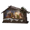 Image de Konstsmide Lanterne à eau LED « Crèche de Noël », brun, remplie d'eau, minuterie 5h, 3 diodes blanc chaud, à piles et USB, intérieur, 4286-000