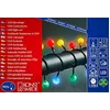 Image de Konstsmide 3696-507 Guirlande d'Eclairage de Cerise Grande Extérieur 80 LEDs 24 V Multicolore Câble Noir