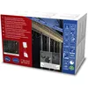 Image de Konstsmide 2777-802SP Rideau lumineux solaire avec 200 diodes ambrées et câble blanc 2 piles au lithium et 1 CR2025 (inclus)