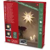 Image de Konstsmide 5980-200FSC Étoile en Papier 3D Blanche raccordement avec Interrupteur Marche/arrêt et variateur d'intensité 1 diode Blanc Chaud 12 V intérieur 3,6 W câble PVC