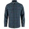 Image de Fjallraven 87208-534-555 Övik Travel Shirt LS M Shirt Homme Indigo Blue-Dark Navy Taille XS