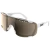 Image de POC Devour Mid Lunettes de soleil unisexes - Blanc hydrogène - Trail clair - Partly Sunny Silver - Taille unique