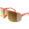 Image de POC Devour Mid Lunettes de soleil unisexes, fluo, orange translucide/Clarity Road/Partly Sunny Gold, taille unique