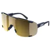 Image de POC Devour Mid Lunettes de soleil unisexes, Apatite Navy/Clarity Road/Partly Sunny Gold, taille unique