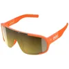 Image de POC Aspire Mid okulary przeciws oneczne   okulary sportowe dla rowerzystów o maksymalnym komforcie i najlepszej widoczno ci, Fluo. Orange Translucent/Clarity Road/Partly Sunny Gold, jeden rozmiar