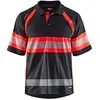 Image de Blaklader 333810519955M UV Polo à Haute Visibilité, classe 1, M, Noir / Rouge