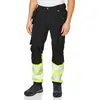 Image de Blaklader 19931642 Pantalons à 4 voies extensibles, Noir/jaune, taille C54