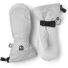 Image de HESTRA Heli Ski Gants de Ski pour Femme, Gants de Ski Classiques en Cuir pour Ski, Snowboard, Alpinisme, Coupe féminine, Gris Clair/Blanc cassé, Taille 8