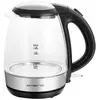 Image de EMERIO WK-125145 Bouilloire sans fil verre, noir, argent Contenance: 1.2 l