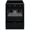 Image de AEG Cuisinière à induction 60 cm/Hob²Hood/Pyrolyse - Autonettoyage/SoftClosing/Commande Tactile/Fonction Grill/Ecran avec Horloge/Sécurité Enfant/A / CIB6499APB