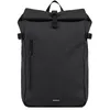Image de Sandqvist Sac à dos Stream Slim Rolltop 14 pouces, 20 L, noir, sac à dos imperméable pour ordinateur portable 14 pouces, matériaux recyclés