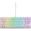 Image de Cherry XTRFY K4V2 TKL, Clavier De Jeu Filaire sans Pavé Numérique, Disposition Française (AZERTY), Éclairage RGB, Commutateurs Mécaniques MX2A Red, Blanc