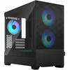 Image de Fractal Design Pop Mini Air RGB - Boîtier PC mATX Compact Gaming, Façade Honeycomb Mesh, Verre Trempé, 3 Ventilateurs 120 mm Aspect RGB Inclus, Noir