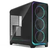 Image de Fractal Design Meshify 3 XL Ambience Pro RGB - Boîtier PC Noir Verre Trempé - Flux d'air Élevé - Ventilateurs ARGB Inclus