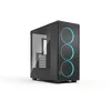 Image de Fractal Design Epoch XL Black RGB   Verre trempé à Teinte légère   boîtier PC Gaming à Flux d’air   Panneau Frontal en Maille   Momentum 14 RGB