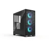 Image de Fractal Design Pop 2 Air Black RGB   Verre trempé   boîtier PC Gaming à Flux d’air performant   Panneau Frontal en Mesh   Trois Ventilateurs RGB de 120 mm   intérieur spacieux   ATX/mATX/ITX