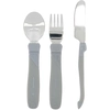 Image de Lot de 3 couverts d'apprentissage acier inoxydable Gris