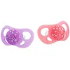 Image de Twistshake Lot de 2 Tétines bébé orthodontiques en silicone, 6 mois et +, Sans BPA, Pastel Light Pink/Lavendel, Rose/Violet 78289