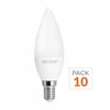 Image de Pack de 10 - Ampoule LED E14 8W 220V C37 180° - Blanc Neutre 4000K - 5500K