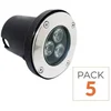 Image de Spot LED Encastrable Extérieur IP65 220V Sol 3W 80° (Lot de 5) - Blanc Neutre 4000K - 5500K