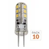 Image de Pack de 10 - Ampoule LED G4 2W 12V SMD2835 24LED 360° - Blanc Neutre 4000K - 5500K