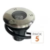Image de Pack de 5 - Spot Extérieur Encastrable LED IP65 220V Sol 3W 45° - Blanc Froid 6000K - 8000K
