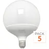 Image de Pack de 5 - Ampoule LED E27 18W 220V G95 300° - Blanc Froid 6000K - 8000K