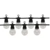 Image de Guirlande Guinguette LED 13M 20pcs 6W IP65 Monocouleur - Câble Noir - Blanc Froid 6000K - 8000K