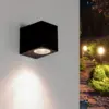 Image de Applique Murale Noire LED Rectangulaire IP44 pour ampoules GU10