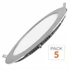 Image de Pack de 5 - Spot LED Extra Plat Rond 24W Blanc - Blanc Neutre 4000K - 5500K