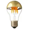 Image de Ampoule LED E27 Filament 7W A60 Reflet Or - Blanc Chaud 2300K - 3500K