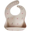 Image de Mushie Silicone Baby Bib bavoir Cherries 1 pcs