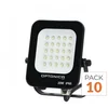 Image de Pack de 10 - Projecteur LED Extérieur SMD 20W IP65 Noir - Blanc Neutre 4000K - 5500K