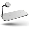 Image de Zens Chargeur sans fil 3-en-1 en aluminium | Double station de charge sans fil + Apple Watch - Blanc