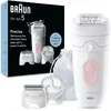 Image de Braun Silk-épil 5 Épilateur électrique pour une élimination facile des poils en peau douce durable 5-060 Blanc/flamant rose