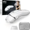 Image de Braun Silk-Expert Pro 3 PL3020 IPL Épilation à domicile Alternative à l'épilation au Laser Épilation Vénus 2 Têtes Cadeau Femme Blanc/Argent