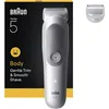 Image de Braun Tondeuse Electrique Homme, pour le Corps, Series 5 BG5500, Grise   Etanche, Batterie Rechargeable, Coffret avec +2 Outils de Rasage, Tête SmoothShave, Accessoire SensitiveTrim