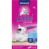 Image de Vitakraft Liquid Snack, friandises pour chats, snack crémeux, avec saumon et oméga-3, en sachets individuels, pour une peau saine (1 paquet 6x 15g)