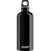 Image de Sigg - Gourde Aluminium - Traveller Black - Certifiée Neutre En CO2 - Convient Aux Boissons Gazeuses - Étanche & Légère - Sans BPA - Pour Sport, Camping, Randonnée - Noir - 0,6L