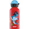 Image de Sigg - Gourde Enfant En Aluminium - KBT Underwater Pirates - Pour l'École et le Sport - Étanche & Légère - Sans BPA - Certifiée Neutre En CO2 - Rouge Motif Requin Pirate - 0,4L
