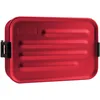 Image de Sigg - Lunch Box Aluminium - Metal Box Plus - Avec Compartiments - Design Primé - Étanche - Extrêmement Légère - Sans BPA - Rouge - Taille S - 170 x 117 mm
