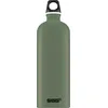 Image de Sigg - Gourde Aluminium - Traveller Leaf Green - Certifiée Neutre En CO2 - Convient Aux Boissons Gazeuses - Étanche & Légère - Sans BPA - Pour Sport, Camping, Randonnée - Vert - 1L